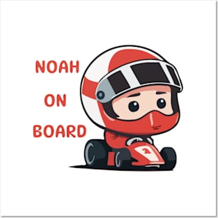 Noah on board Racer Posters and Art